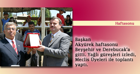 Başkan Akyürek'in Beyşehir Ziyareti