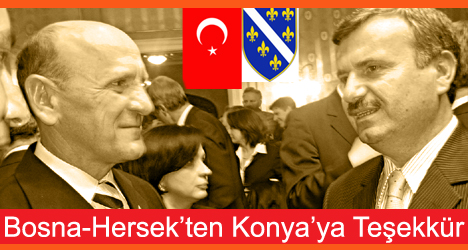 Bosna-Hersek'ten Konya'ya Teşekkür Belgesi