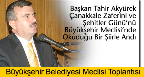 Başkan Akyürek : Vatan Şehitlerin Mirasıdır