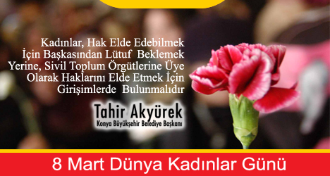 8 Mart Kadınlar Günü Kutlanıyor