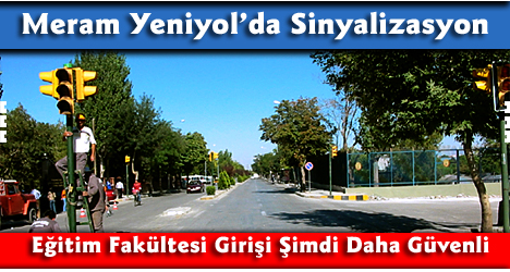 Eğitim Fakültesi Girişinde Kavşak Düzenlemesi Yapıldı