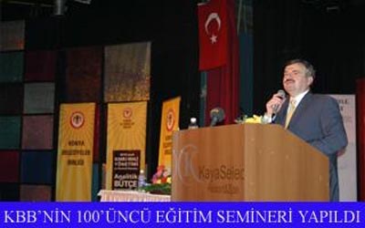 Konya Belediyeler Birliği'nin 100. Eğitim Semineri