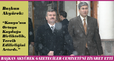 Başkan Akyürek, Gazeteciler Cemiyeti'nin Yeni Yönetimini Ziyaret Etti