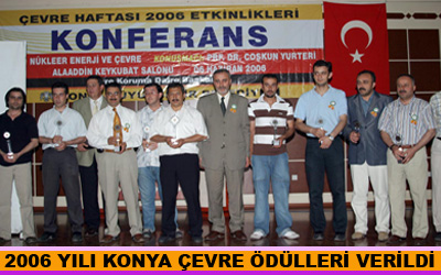 2006 Yılı Konya Çevre Ödülleri Verildi