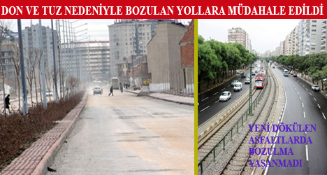 Bozulan Asfaltlara Acil Müdahale Edildi