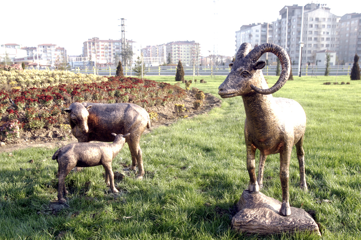 Yaban Koyunu Heykelleri İlgi Görüyor