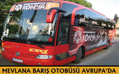 Mevlana Barış Otobüsü Brüksel'de