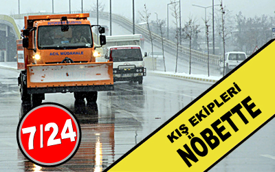 Kar ve Buzlanma İle Mücadele İçin 7 Ekip 24 Saat Çalışacak