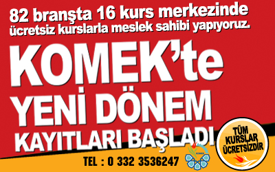 Çalışanlar İçin KOMEK''te Haftasonu Kursları Başlıyor