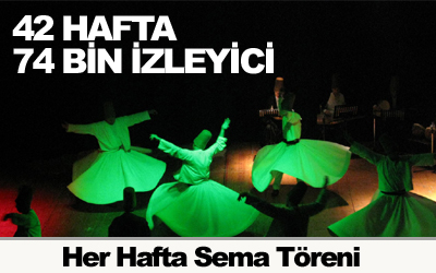 42 Haftada 74 Bin Kişi Sema Törenlerini İzledi