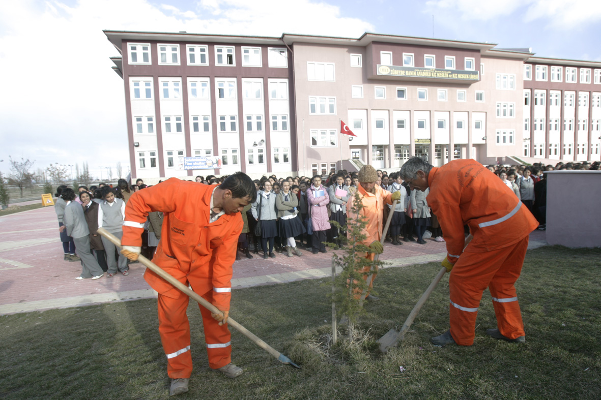 Konya'daki 234 Okul Bahçesi Ağaçlandırıldı