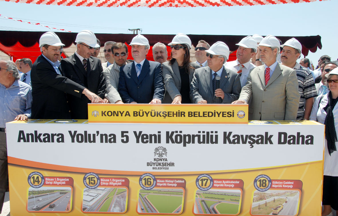 Ankara Yolu'nda 4 Köprülü Kavşağın Temeli Atıldı