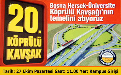 20'nci Köprülü Kavşağın Temeli Atılıyor