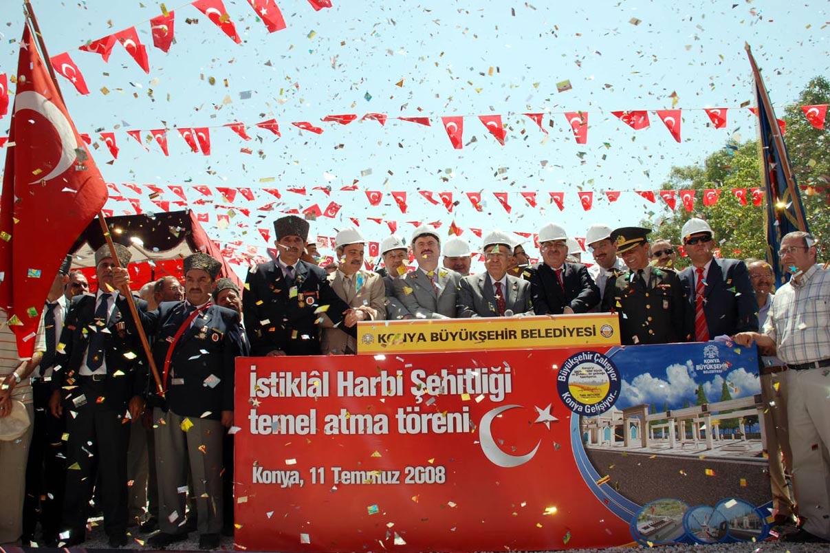 İstiklal Harbi Şehitliği'nin Temeli Törenle Atıldı