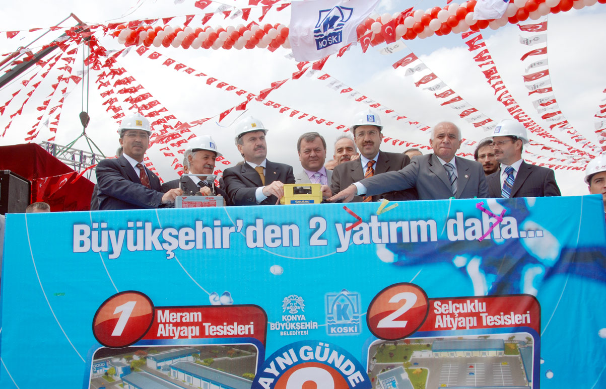 KOSKİ Selçuklu ve Meram Altyapı Tesisleri'nin Temeli Atıldı