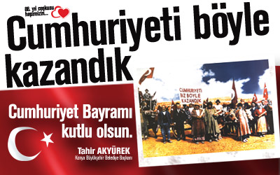 Başkan Akyürek'in Cumhuriyet Bayramı Mesajı
