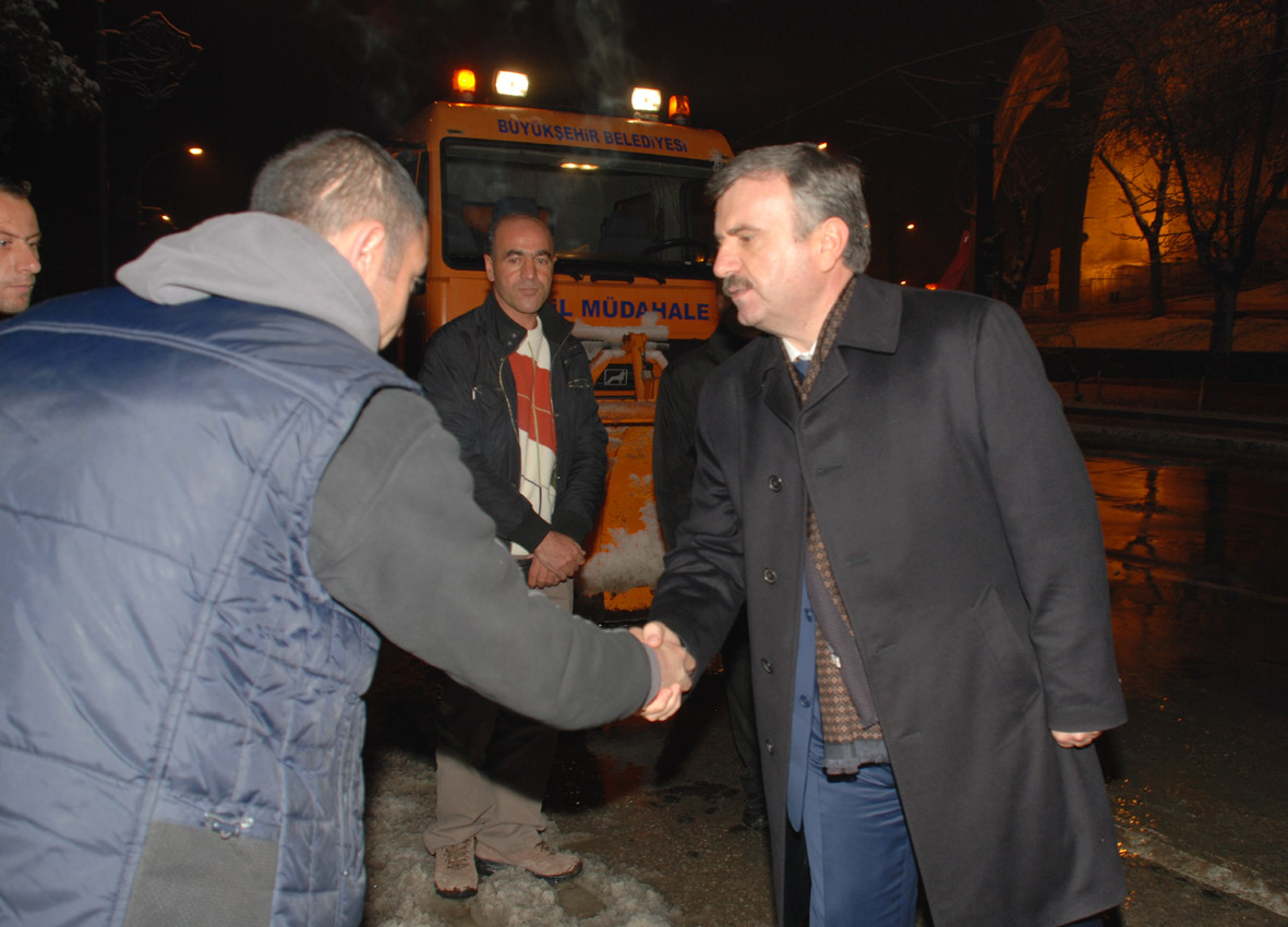Başkan Akyürek Acil Müdahale Ekiplerini Denetledi