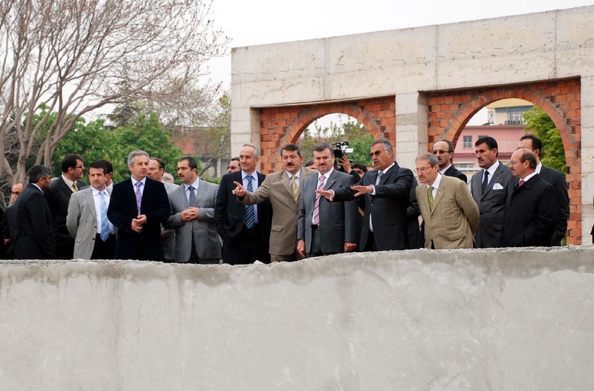 Başkan Akyürek Kültür Park İnşaatını İnceledi