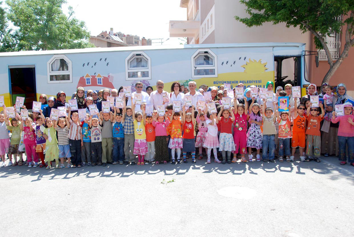 Gezici Anaokulunda Karne Heyecanı Yaşandı
