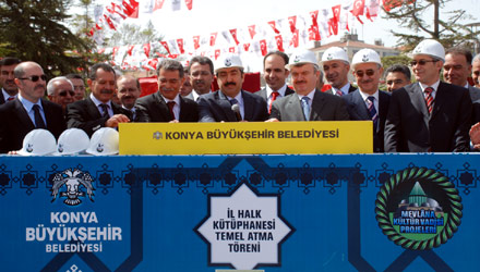 İl Halk Kütüphanesi'nin Temeli Törenle Atıldı