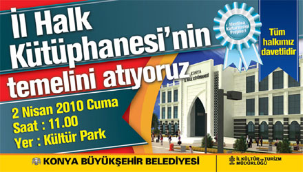 Yeni İl Halk Kütüphanesi'nin Temeli Atılıyor