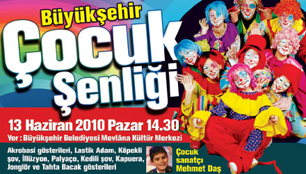 Büyükşehir Belediyesi Çocuk Şenliği 13 Haziran'da