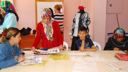 Doğanlar Mahallesi'nde Hazır Giyim Eğitimleri Başladı