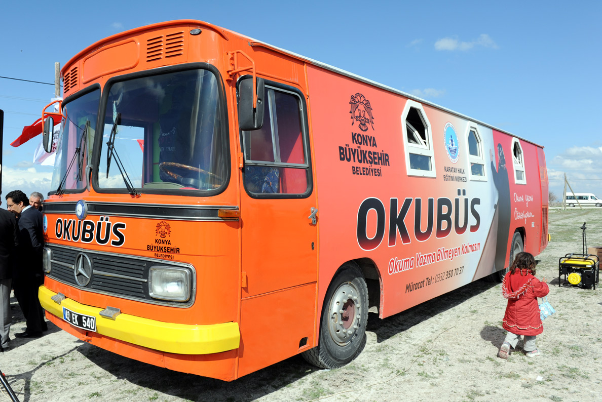 Mobil Okuma Yazma Kursu Projesi (Okubüs) Hizmete Girdi