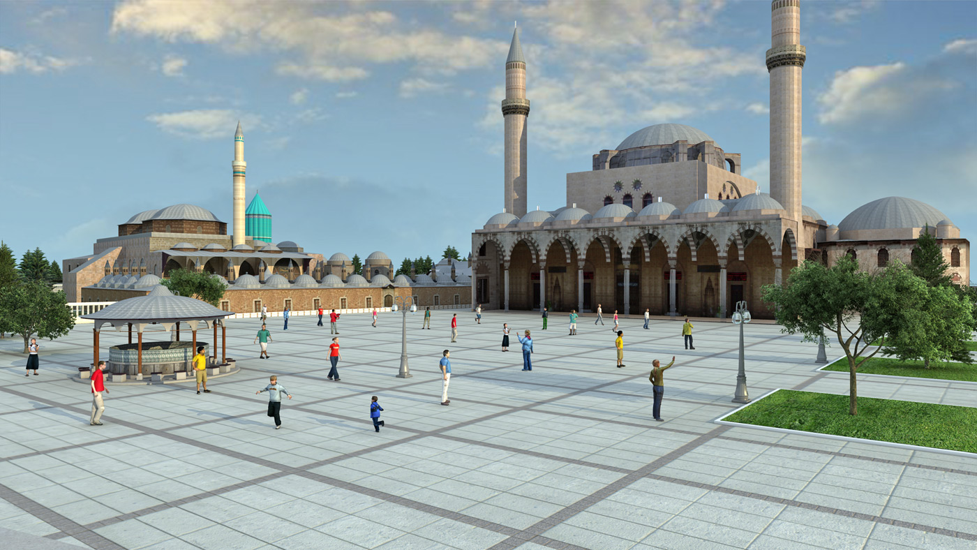 Mevlana Türbesi Önüne Meydan Yapılıyor