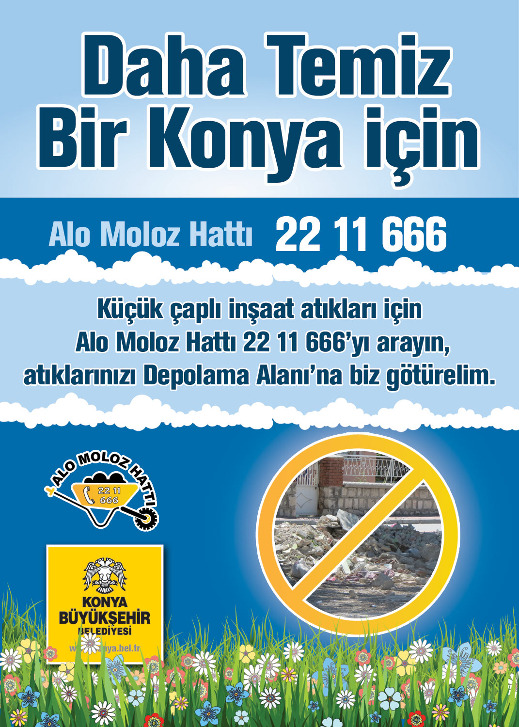 Alo Moloz Hattı İle İnşaat Atıkları Yerinden Teslim Alınıyor