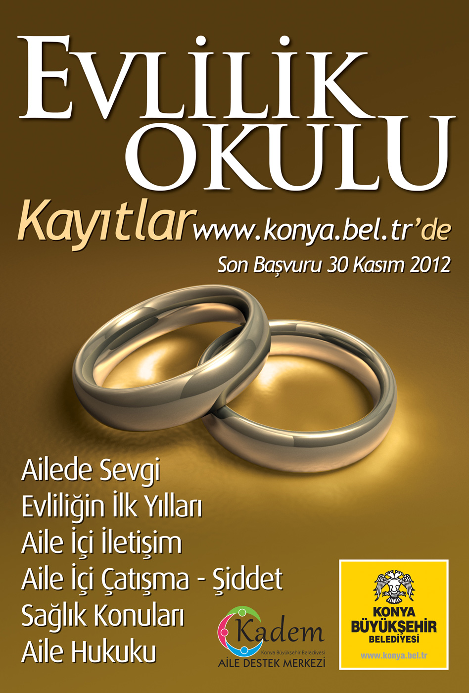 Büyükşehir'in Evlilik Okulu Projesi Başladı