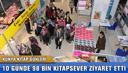 Konya Kitap Günleri'ni 98 Bin Kişi Ziyaret Etti