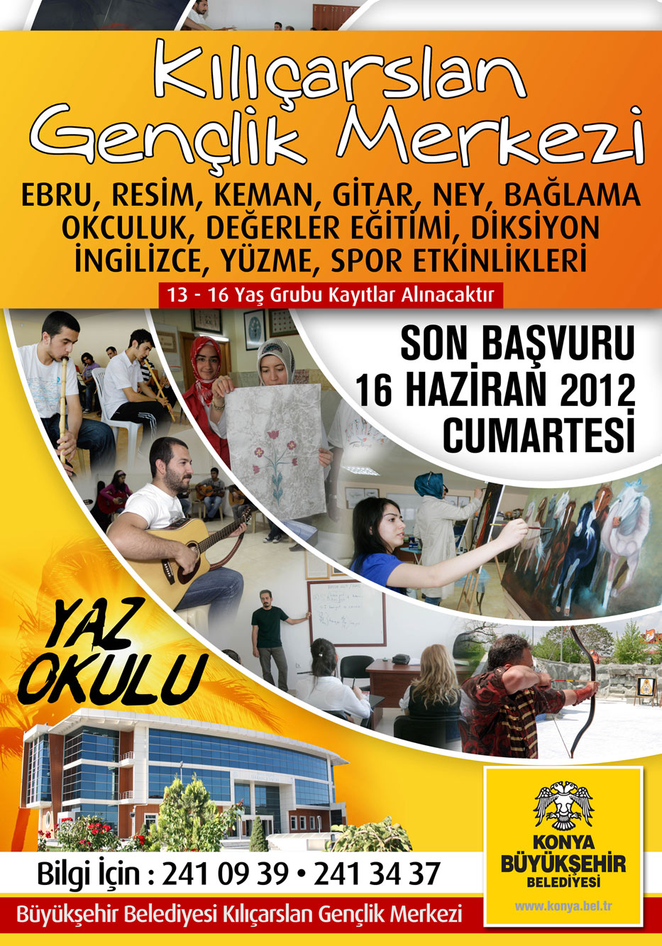 Gençler Tatillerini Gençlik Merkezi'nde Değerlendirecek