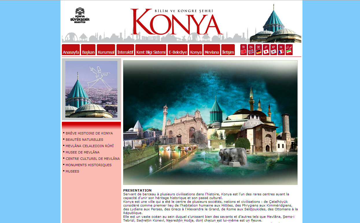 İnternet Sitelerimizle Dünyaya Konya'yı ve Mevlana'yı Anlatıyoruz
