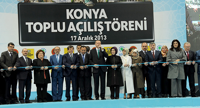 Başbakan Erdoğan Konya'da Toplu Açılış Törenine Katıldı