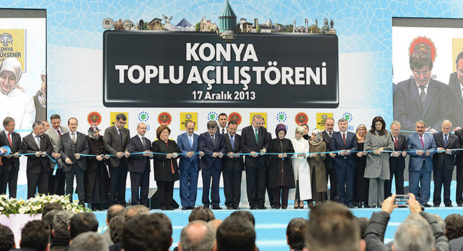 Başbakan Erdoğan Konya'da Toplu Açılış Törenine Katıldı