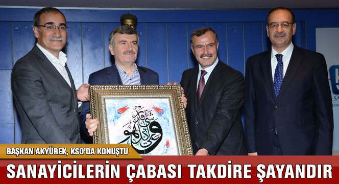 Başkan Akyürek, KSO Meclisi'nde Konuştu