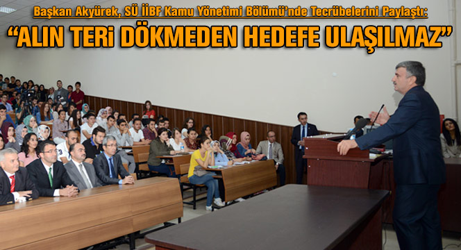 Başkan Akyürek, Üniversite Öğrencileriyle Buluştu