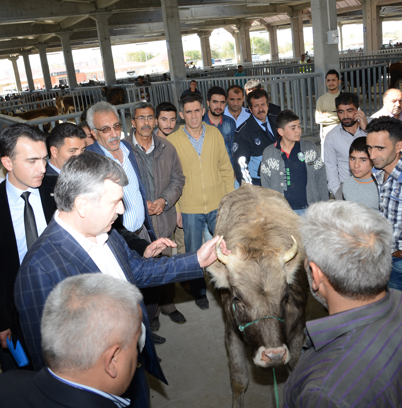 Başkan Akyürek Hayvan Park ve Pazar Yeri'nde Esnaflarla Bir Araya Geldi