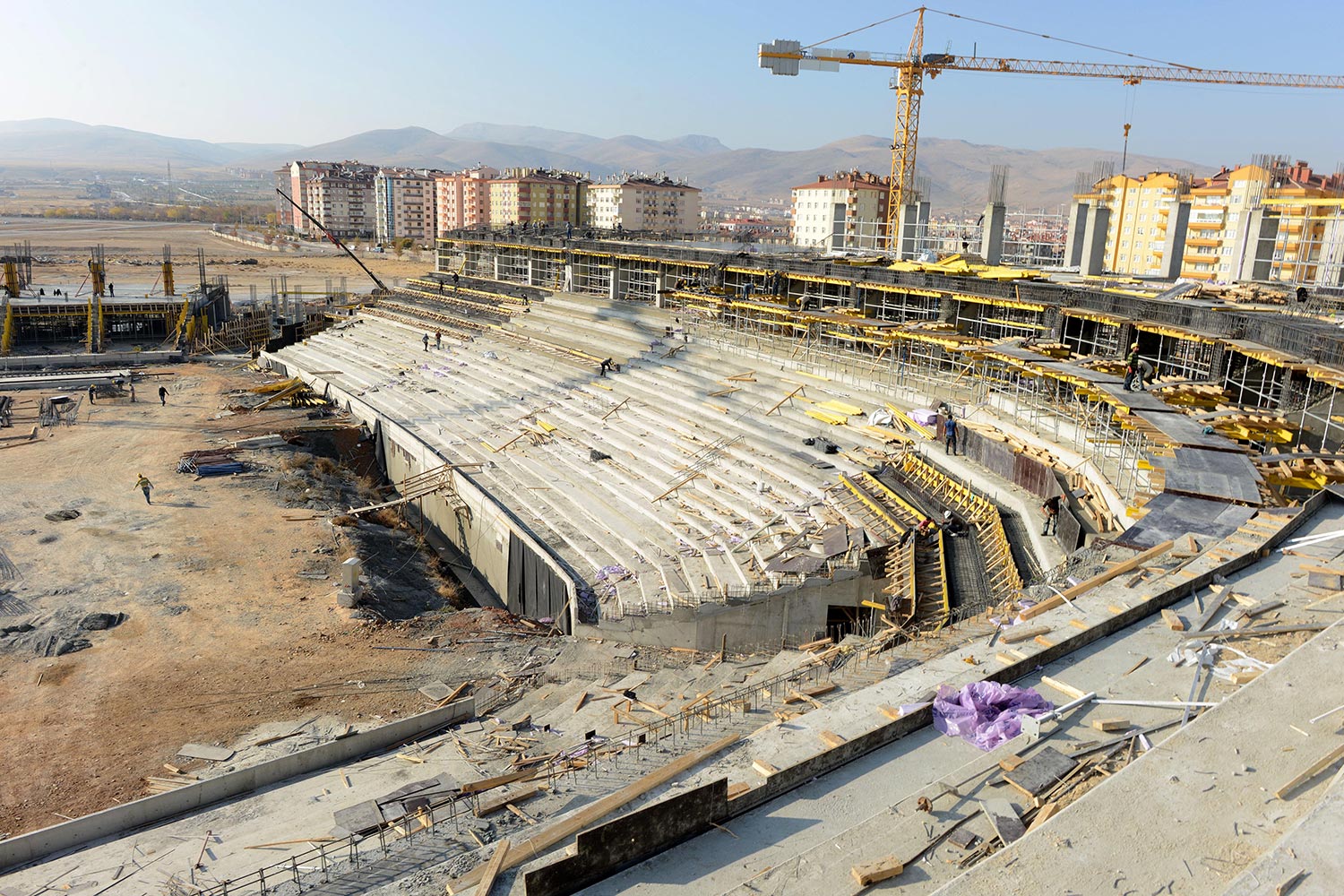 Yeni Stadyumun Yapımı Hızla İlerliyor