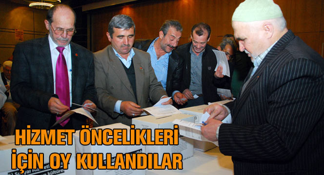 Muhtarlar Hizmet Öncelikleri İçin Oy Kullandı
