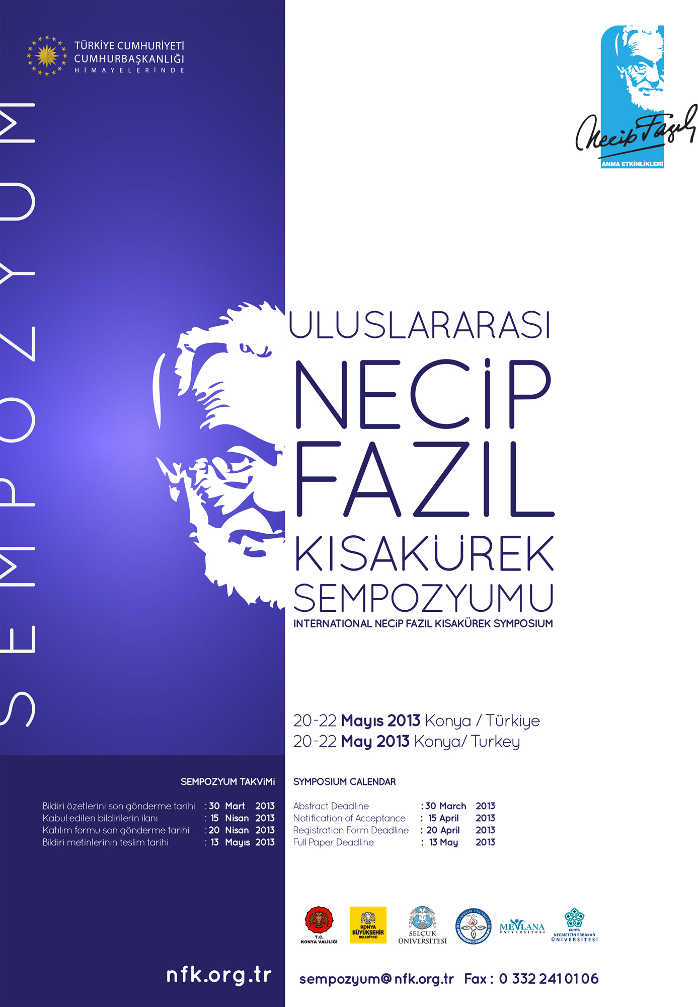 Necip Fazıl'ı Anma Etkinlikleri 'Necip Fazıl Kısakürek Sempozyumu' İle Başlıyor