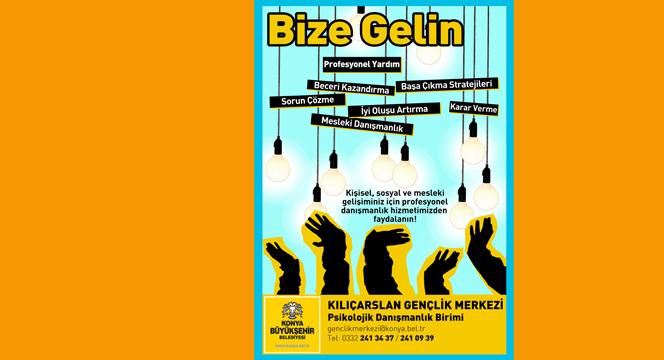 Gençlik Merkezi'nde Psikolojik Danışmanlık Hizmeti