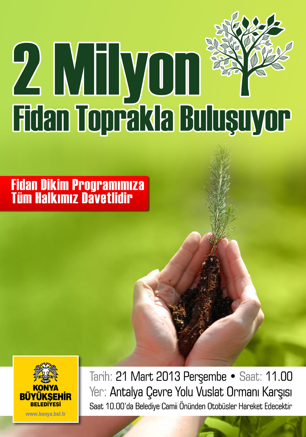 2 Milyon Fidan Toprakla Buluşuyor