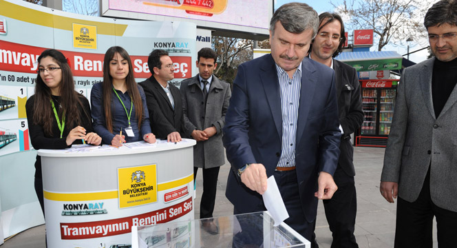 Yeni Tramvayların Rengini Konya Halkı Belirliyor