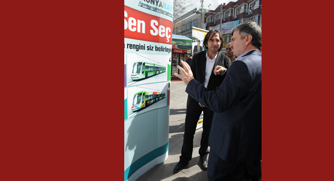 Yeni Tramvayların Rengini Konya Halkı Belirliyor