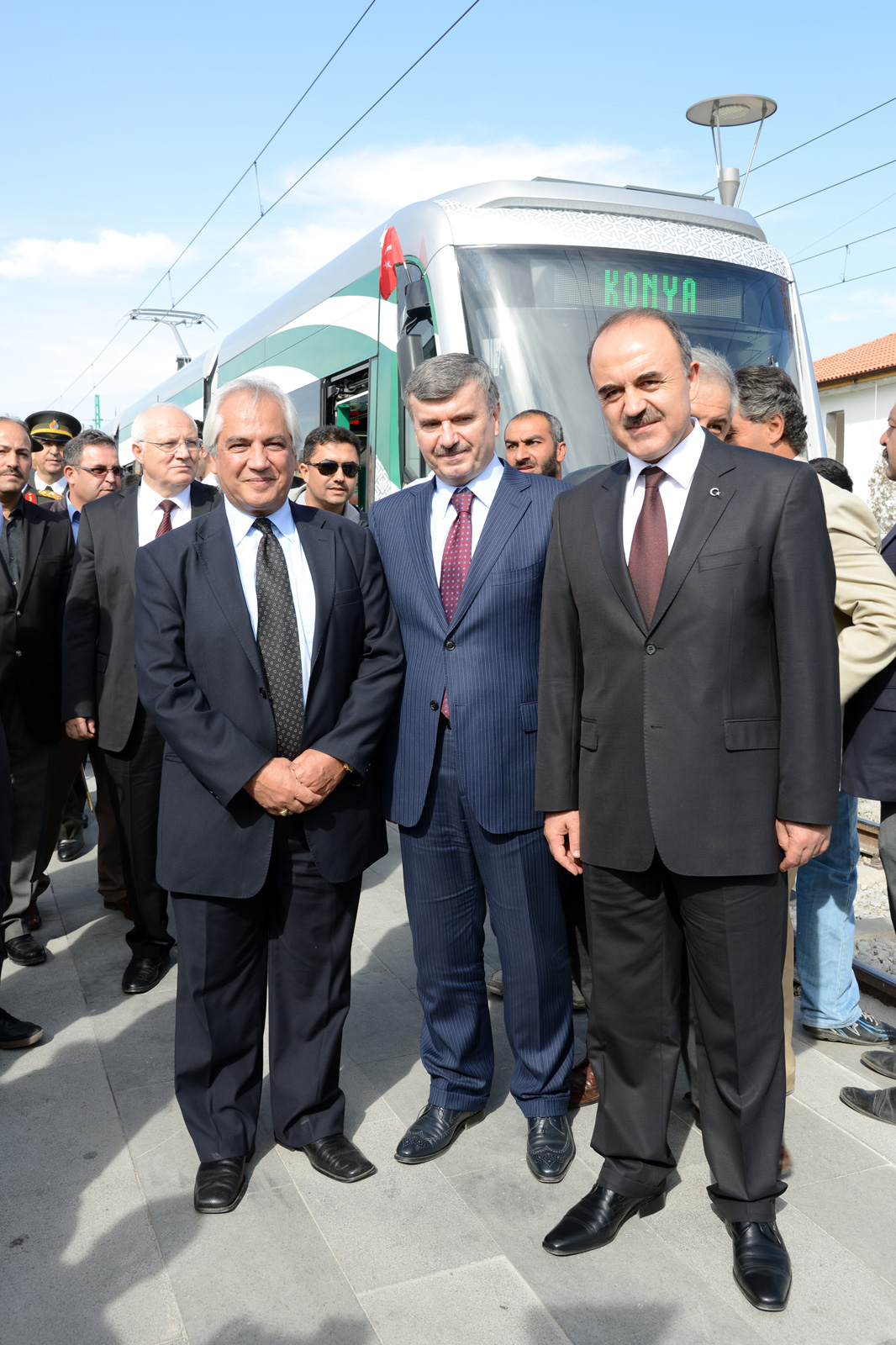 Konya Protokolü Son Model Tramvayın Deneme Sürüşüne Katıldı