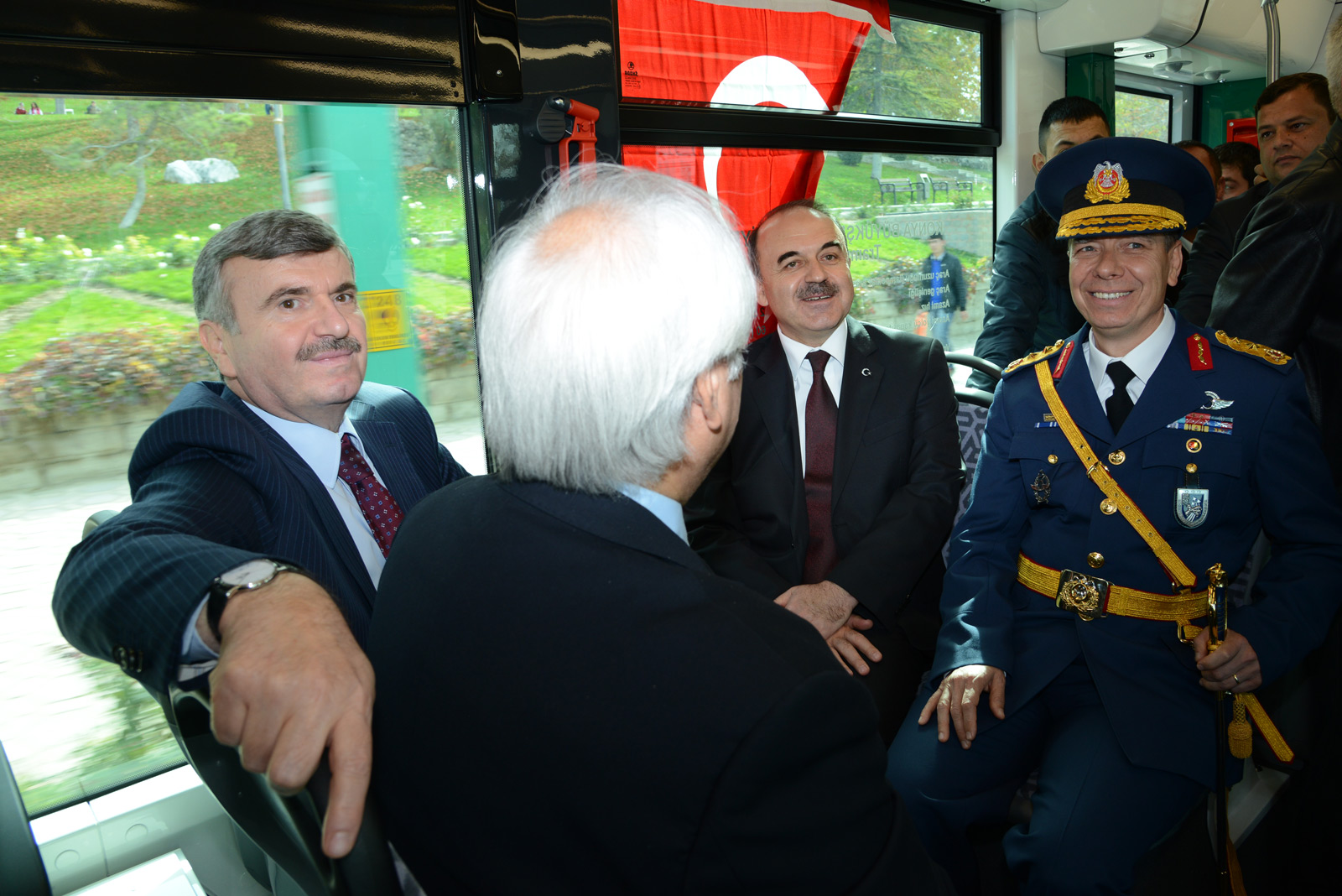 Konya Protokolü Son Model Tramvayın Deneme Sürüşüne Katıldı