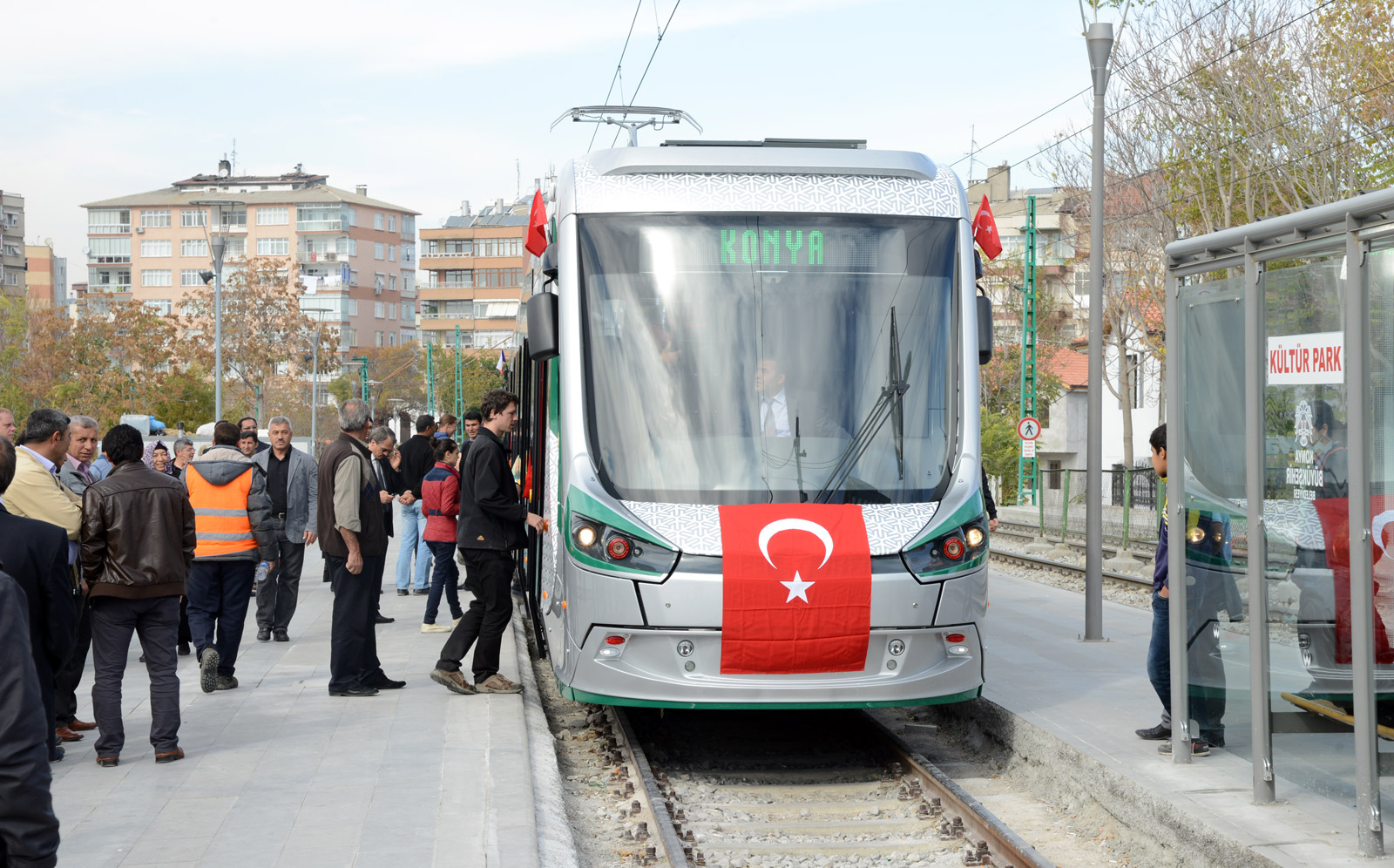 Konya Protokolü Son Model Tramvayın Deneme Sürüşüne Katıldı