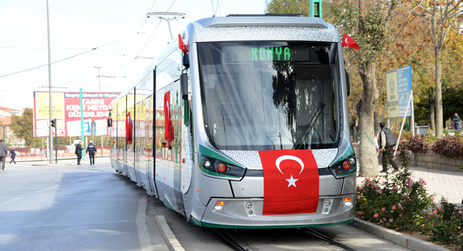 Konya Protokolü Son Model Tramvayın Deneme Sürüşüne Katıldı